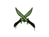 Sealed Graffiti | X-Knives (Battle Green) image