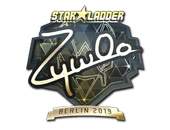 Sticker | ZywOo (Gold) | Berlin 2019 image