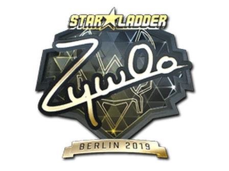 Sticker | ZywOo (Gold) | Berlin 2019 image