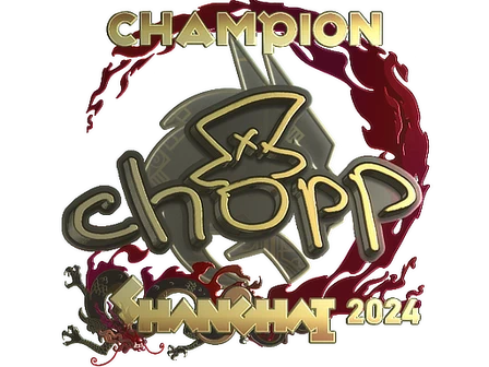 Sticker | chopper (Gold, Champion) | Shanghai 2024 image