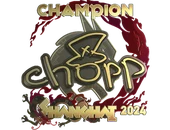Sticker | chopper (Gold, Champion) | Shanghai 2024 image