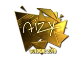 Sticker | aizy (Gold) | Cologne 2016 image