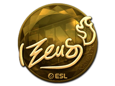Sticker | Zeus (Gold) | Katowice 2019 image