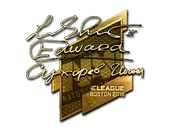 Sticker | Edward (Gold) | Boston 2018 image