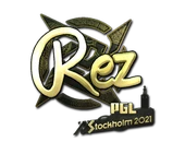 Sticker | REZ (Gold) | Stockholm 2021 image