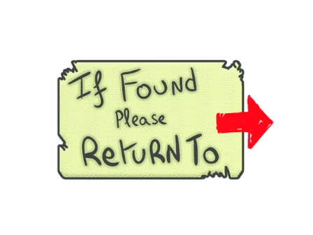 Sticker | Please Return To image