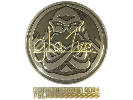 Sticker | gla1ve (Gold) | Copenhagen 2024 image