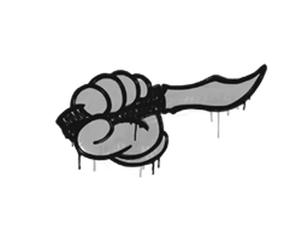 Sealed Graffiti | Backstab (Shark White) image