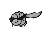 Sealed Graffiti | Backstab (Shark White) image