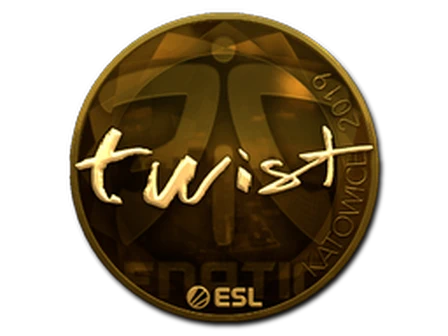 Sticker | twist (Gold) | Katowice 2019 image
