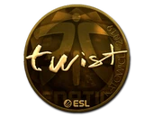 Sticker | twist (Gold) | Katowice 2019 image