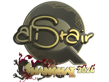 Sticker | aliStair (Gold) | Shanghai 2024 image