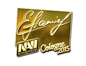 Sticker | flamie (Gold) | Cologne 2015 image