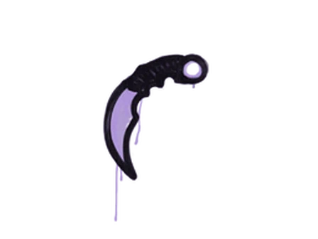 Sealed Graffiti | Karambit (Violent Violet) image