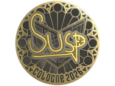 Sticker | susp (Gold) | Cologne 2026 image