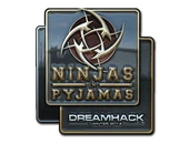 Sticker | Ninjas in Pyjamas (Foil) | DreamHack 2014 image