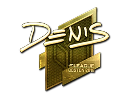 Sticker | denis (Gold) | Boston 2018 image
