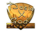 Sticker | Dosia (Gold) | Krakow 2017 image