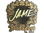 Sticker | Jame (Gold) | Budapest 2025 image