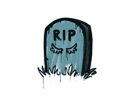 Sealed Graffiti | Tombstone (Wire Blue) image