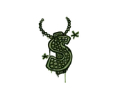 Sealed Graffiti | Bling (Battle Green) image