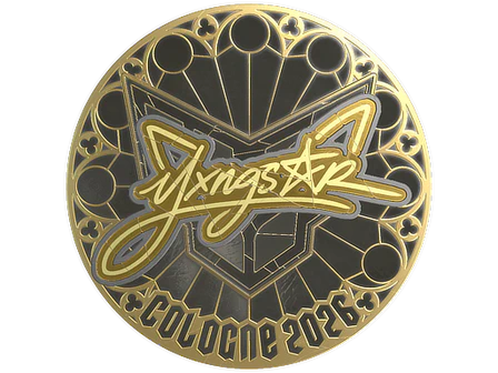 Sticker | yxngstxr (Gold) | Cologne 2026 image