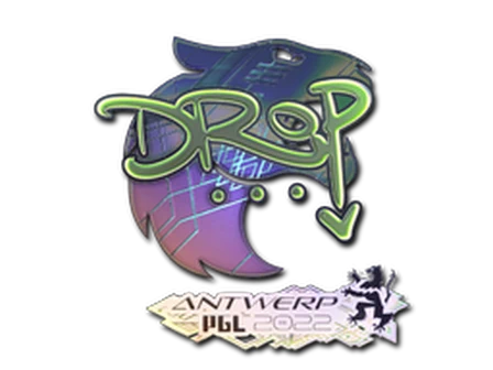 Sticker | drop (Holo) | Antwerp 2022 image