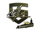 Sticker | Ax1Le (Gold) | Stockholm 2021 image
