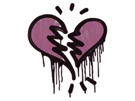 Sealed Graffiti | Broken Heart (Princess Pink) image