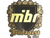 Sticker | MIBR (Gold) | Budapest 2025 image