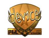 Sticker | device (Gold) | Krakow 2017 image