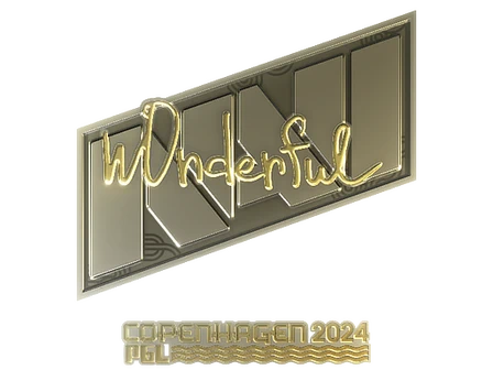 Sticker | w0nderful (Gold) | Copenhagen 2024 image