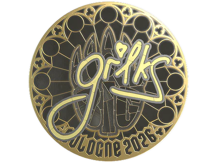 Sticker | gr1ks (Gold) | Cologne 2026 image