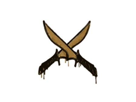 Sealed Graffiti | X-Knives (Desert Amber) image