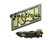 Sticker | electronic (Gold) | Antwerp 2022 image