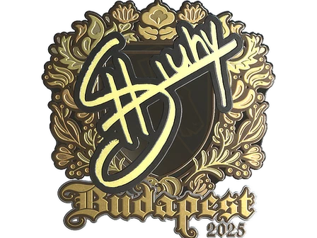 Sticker | siuhy (Gold) | Budapest 2025 image