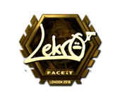 Sticker | Lekr0 (Gold) | London 2018 image