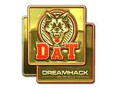 Sticker | dAT team (Gold) | DreamHack 2014 image