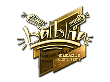 Sticker | balblna (Gold) | Boston 2018 image