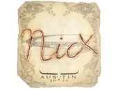 Sticker | nicx | Austin 2025 image