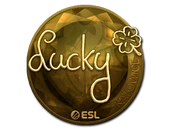 Sticker | Lucky (Gold) | Katowice 2019 image