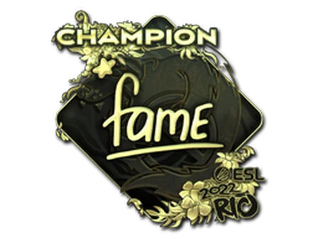 Sticker | fame (Gold, Champion) | Rio 2022 image