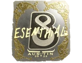 Sticker | esenthial (Gold) | Austin 2025 image