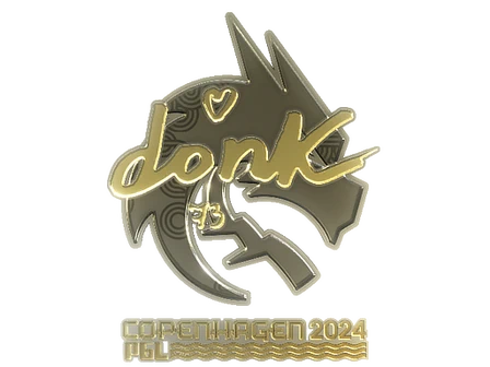 Sticker | donk (Gold) | Copenhagen 2024 image