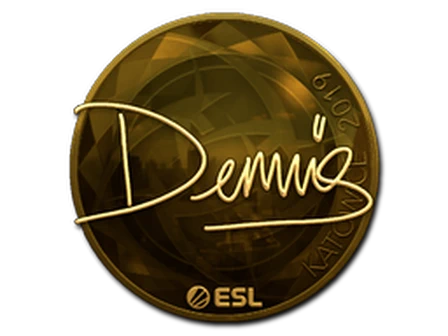Sticker | dennis (Gold) | Katowice 2019 image