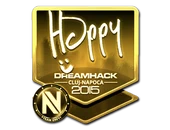 Sticker | Happy (Gold) | Cluj-Napoca 2015 image