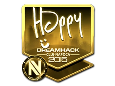 Sticker | Happy (Gold) | Cluj-Napoca 2015 image