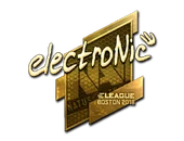 Sticker | electronic (Gold) | Boston 2018 image