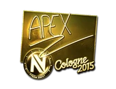 Sticker | apEX (Gold) | Cologne 2015 image
