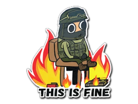 Sticker | This Is Fine (CT) image